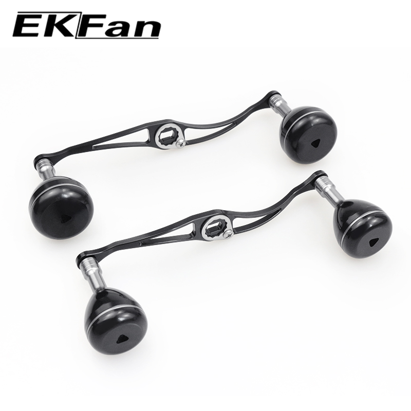 Spincast Reel - EKFan 130/140mm ベイトキャスティングリールハンドル。A/S/D 7*4/8*5mmの穴径に対応。アルミニウム合金製。BCリール、ルアーリール用。釣り具アクセサリー。