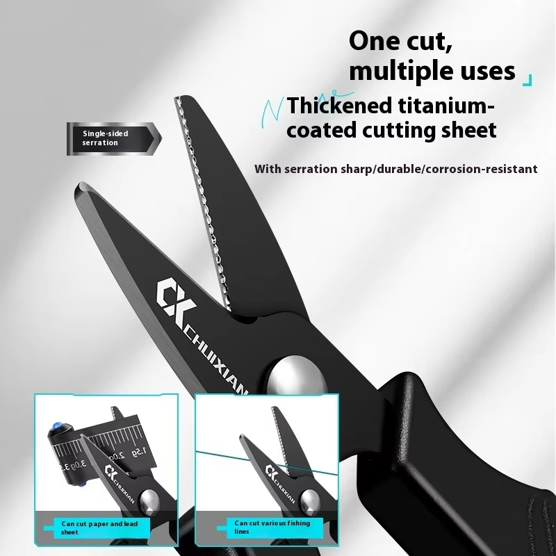 QAJTAO ポータブルチタンメッキ釣り用ハサミ、吊り下げ紐 - Reel Oil のレビューと価格